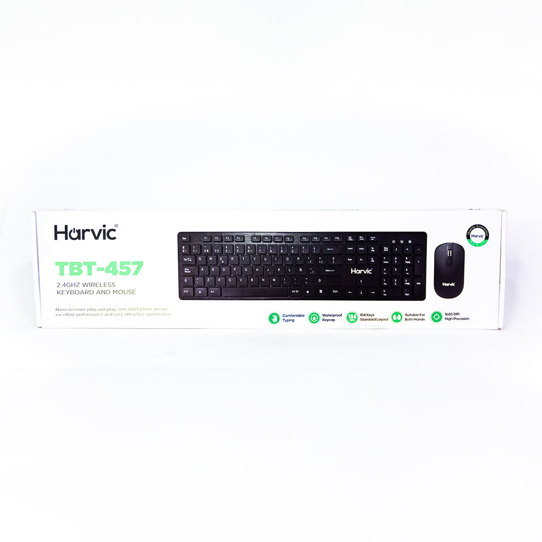 Combo Teclado y Mouse Harvic TBT-457