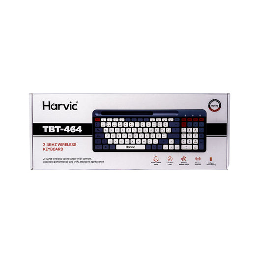 Teclado Inalámbrico Silencioso Harvic TCB-464