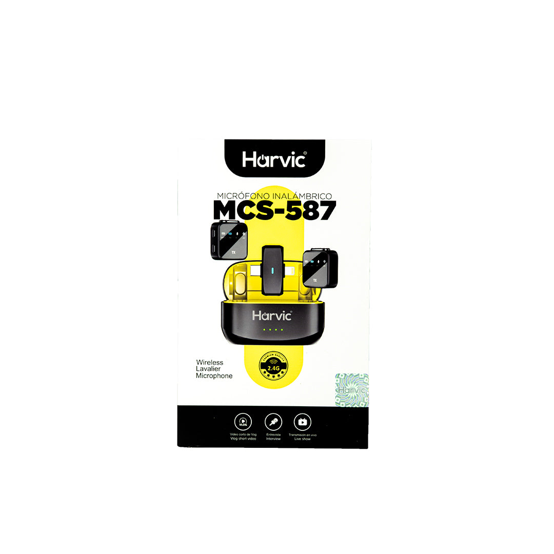 Micrófono Inalámbrico 20h Harvic MCS-587
