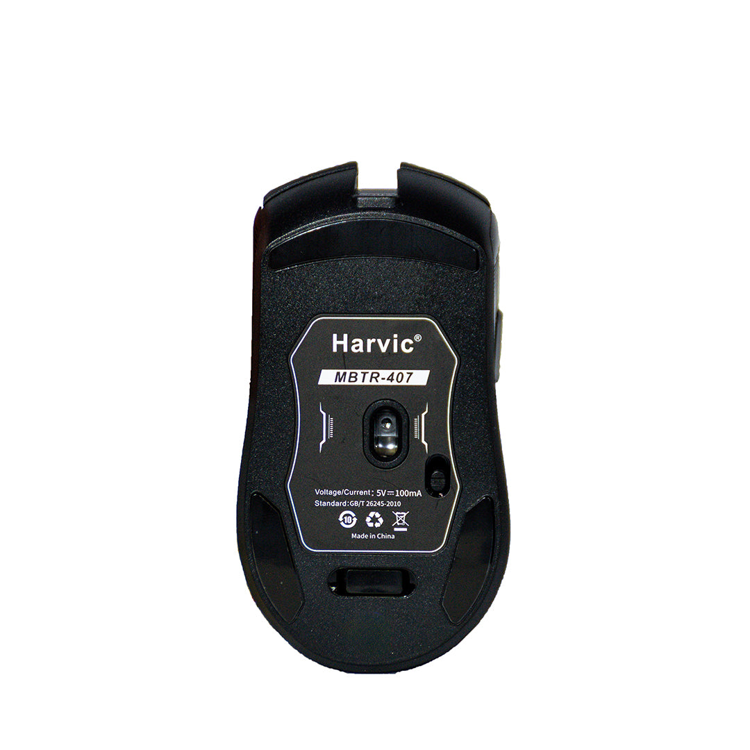 Mouse Inalámbrico Recargable Harvic MBTR-407