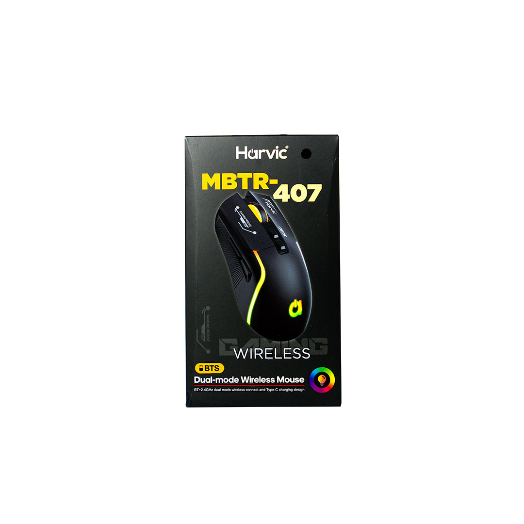 Mouse Inalámbrico Recargable Harvic MBTR-407
