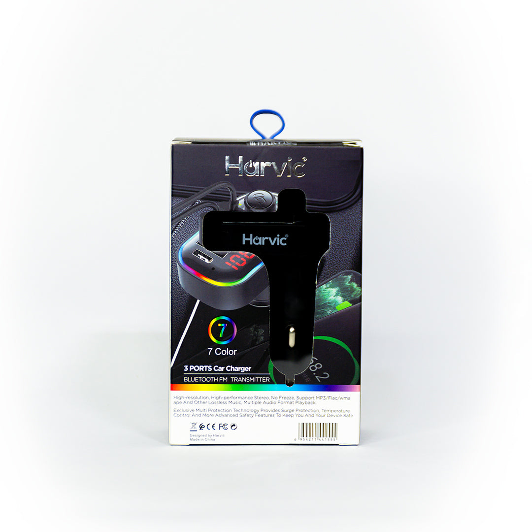 Cargador para Carro con Bluetooth Harvic PL-BT-250