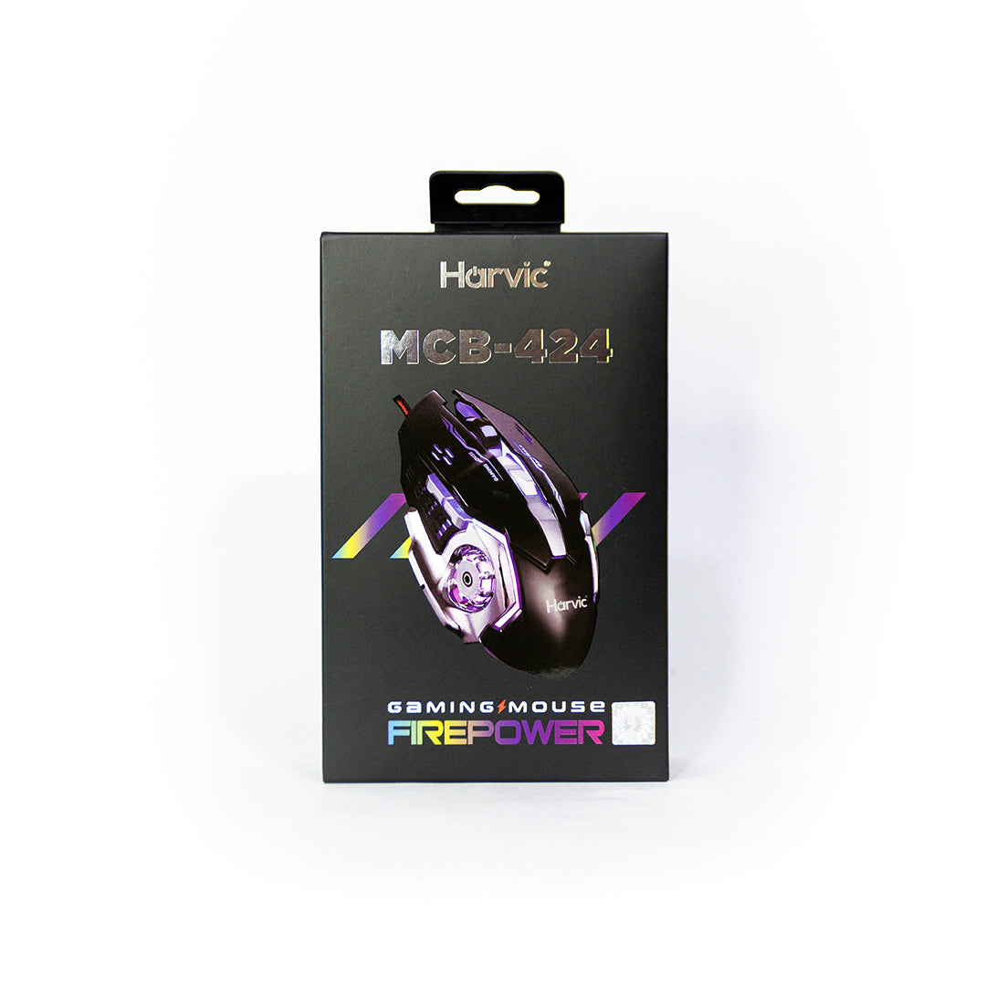 Mouse Óptico Ergonómico Harvic MCB-424