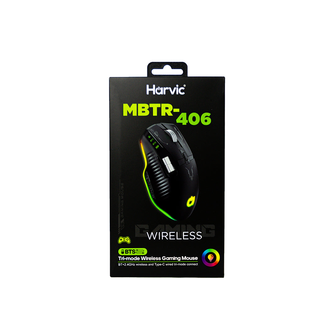 Mouse Inalámbrico RGB Dual Harvic MBTR-406