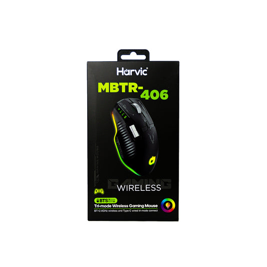 Mouse Inalámbrico RGB Dual Harvic MBTR-406