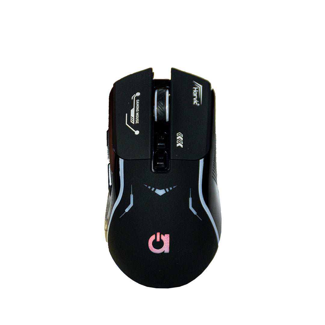Mouse Inalámbrico Recargable Harvic MBTR-407