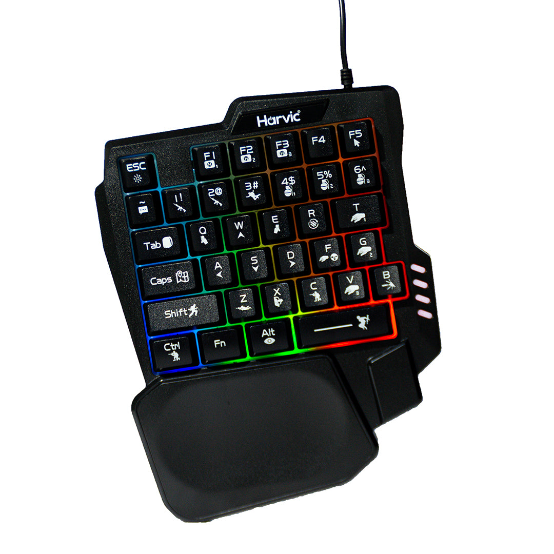 Teclado Gaming RGB Harvic TCB-447
