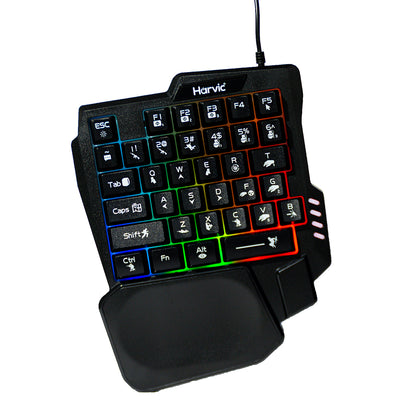 Teclado Gaming RGB Harvic TCB-447