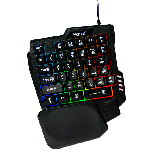 Teclado Gaming RGB Harvic TCB-447
