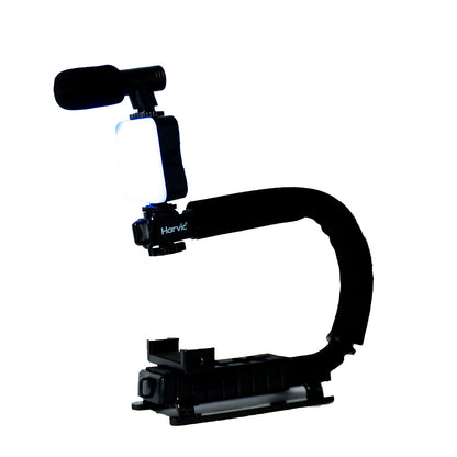 Estabilizador LED y Micrófono Harvic SPL-BT-926-RGB