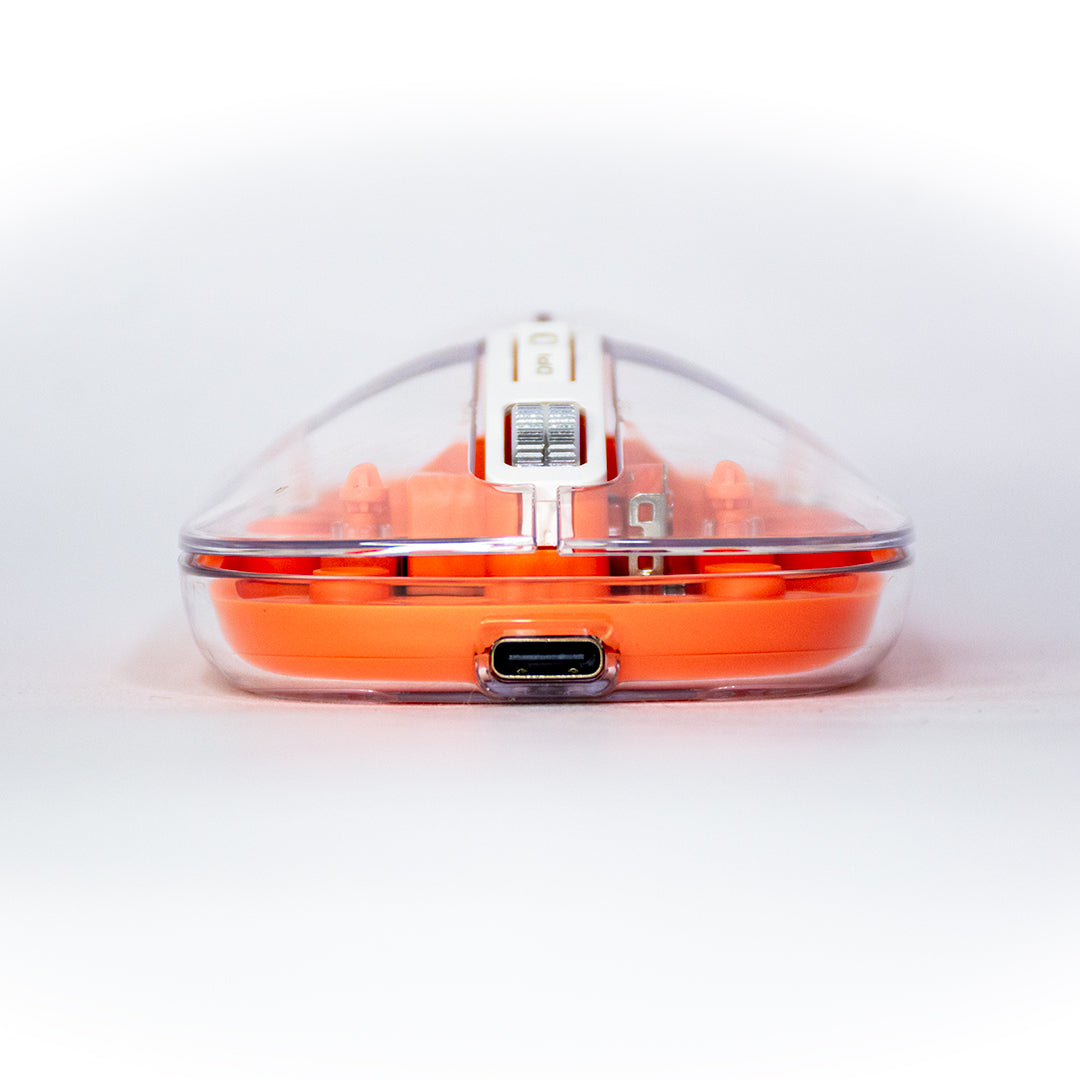 Mouse Inalámbrico Transparente RGB Harvic MBTR-404