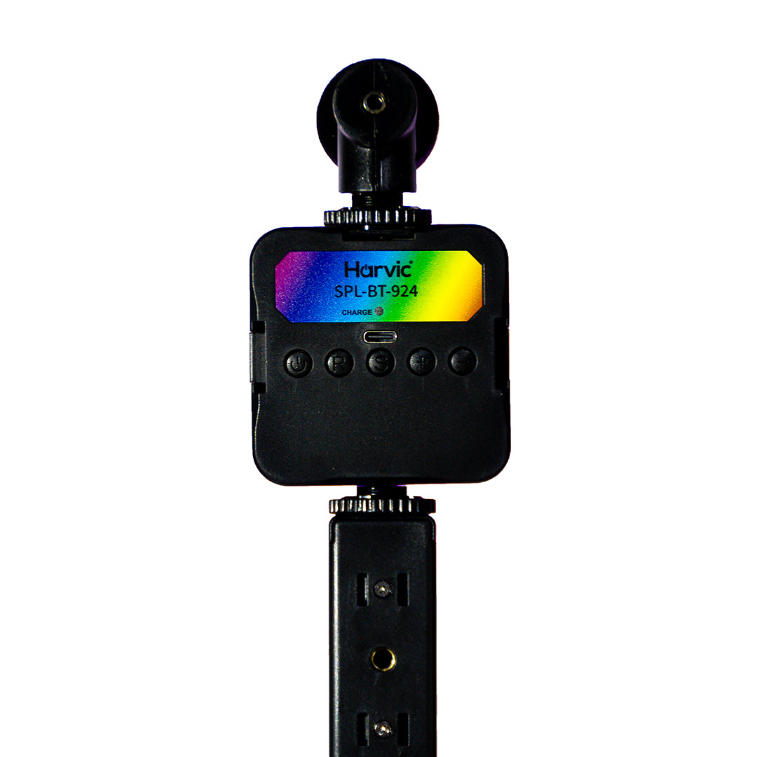 Trípode Kit Luz LED y Micrófono Harvic SPL-BT-924
