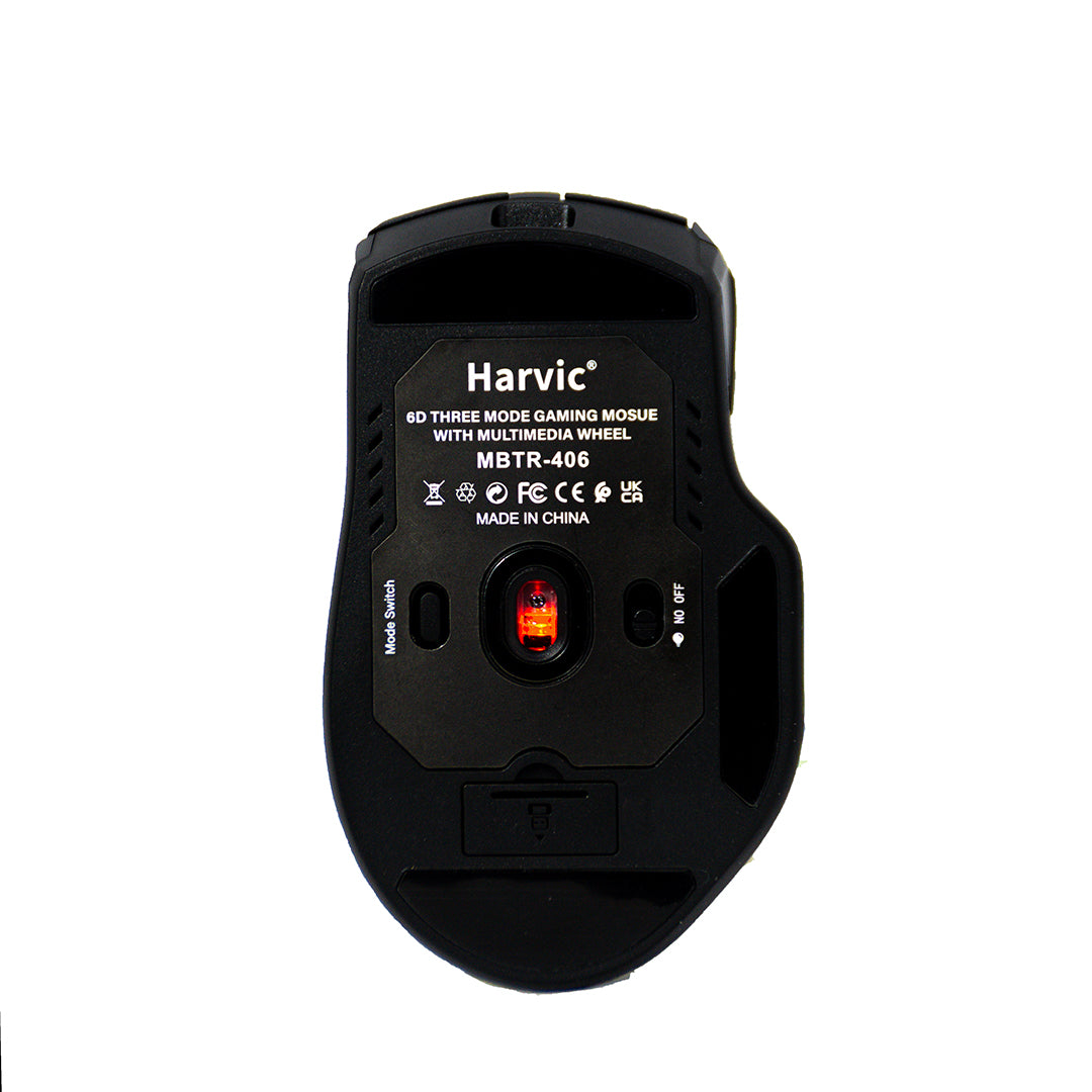 Mouse Inalámbrico RGB Dual Harvic MBTR-406