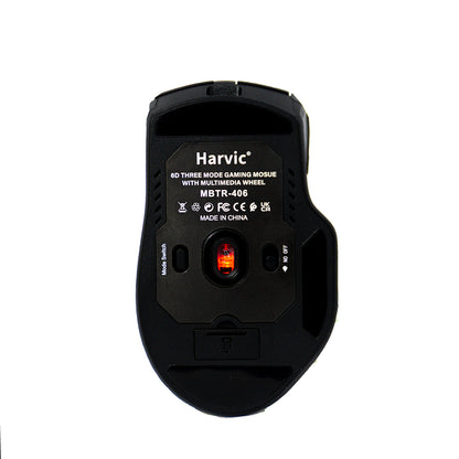 Mouse Inalámbrico RGB Dual Harvic MBTR-406