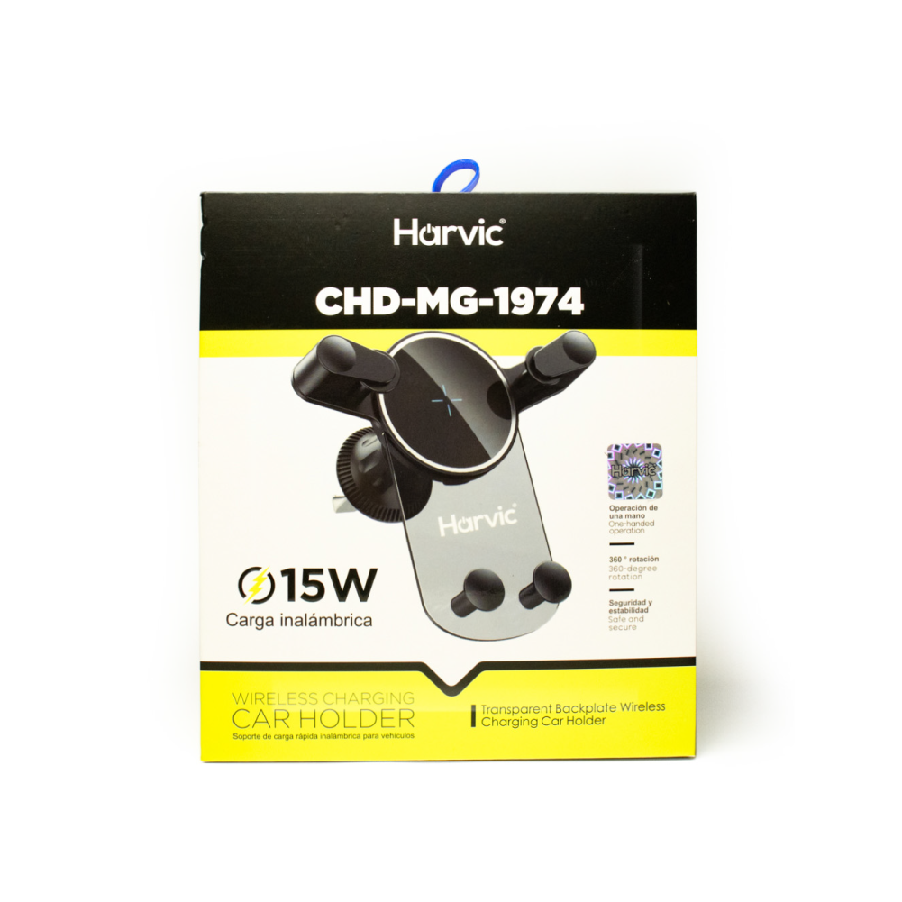 Soporte con Carga Inalámbrica para Carro 15W