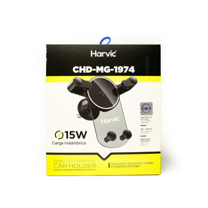 Soporte con Carga Inalámbrica para Carro 15W