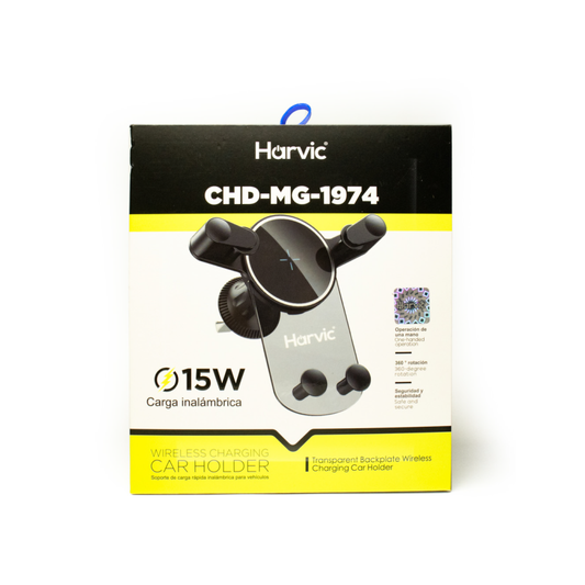 Soporte con Carga Inalámbrica para Carro 15W