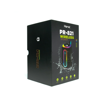 Parlante Bluetooth Portátil con Luz RGB – Harvic PR-821