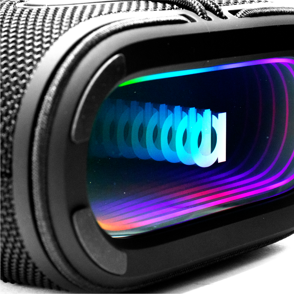 Parlante Bluetooth con Espejo Infinito RGB