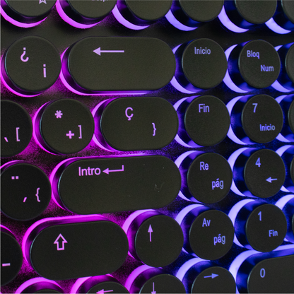 Teclado Gamer USB con Luz RGB