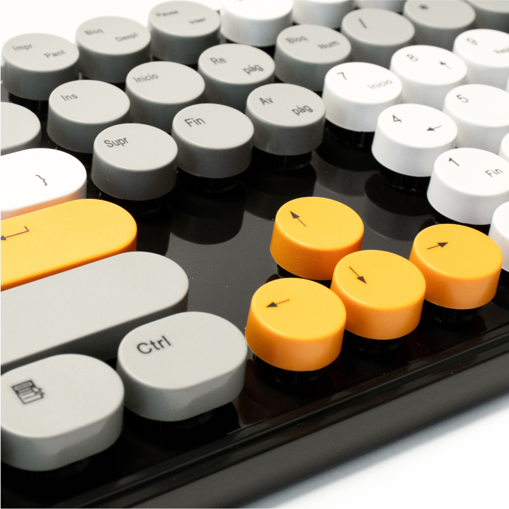 Teclado USB Silencioso para Oficina y Gaming