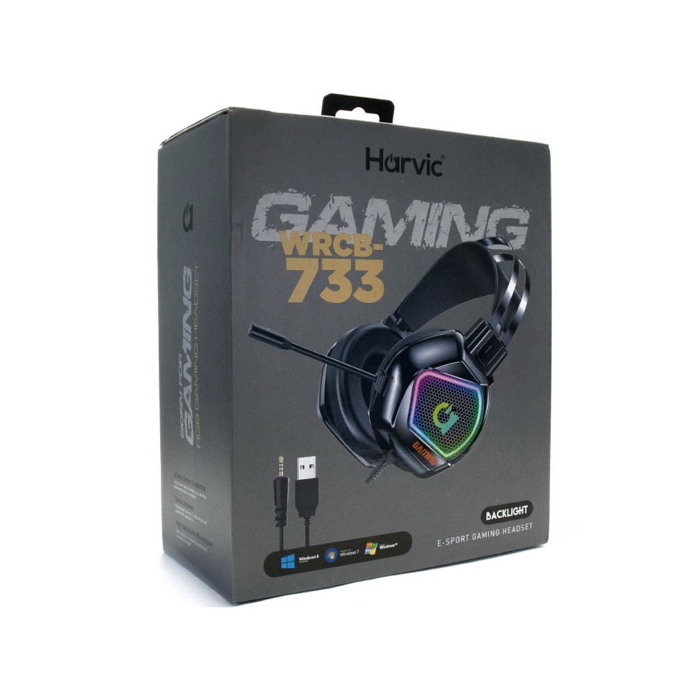 Diadema Gamer RGB con Micrófono