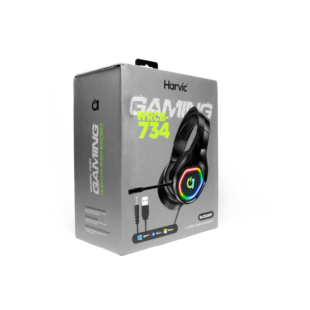 Diadema Gamer 50 mm con Sonido Envolvente