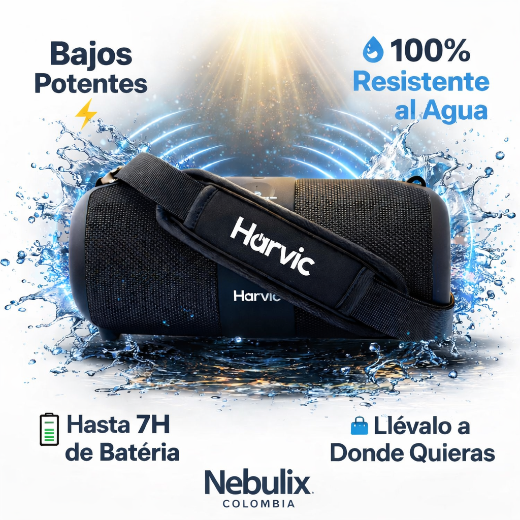Parlante Bluetooth Resistente al Agua Harvic PR-811